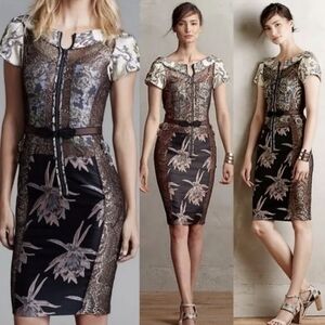 Beguile by Byron Lars Brocade Jacquard Cocktail Dress XS